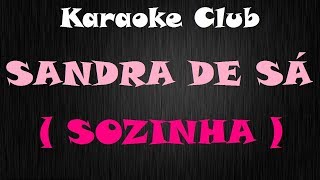 SANDRA DE SÁ  SOZINHA  KARAOKE [upl. by Nevetse]