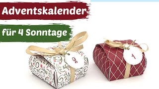 DIYAdventskalender selber machenfür 4 Sonntageganz einfach [upl. by Ateerys]