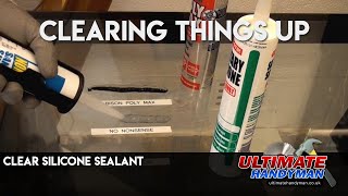 Clear Silicone Sealant [upl. by Euqenimod]