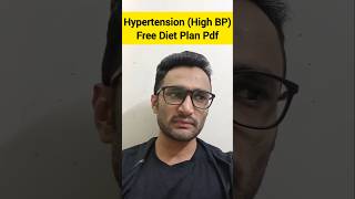 Hypertension High BP Free Diet plan Pdf for Male amp Female  hypertension shorts dietengineer [upl. by Chlo]