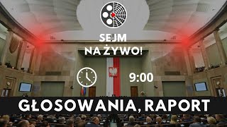 Sejm na żywo głosowania raport nt podkomisji smoleńskiej [upl. by Evante]