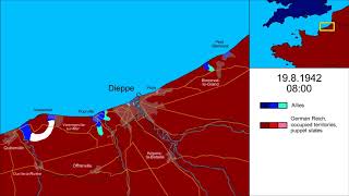 Dieppe Raid 1942 Every Hour [upl. by Wojak]