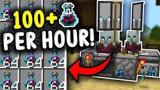 EASIEST OMINOUS BOTTLE Farm Minecraft Bedrock 121 [upl. by Sidras]