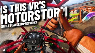 Is EXOCARS The VR MOTORSTORM  Single Player Impressions PC VR Gameplay [upl. by Krissy]