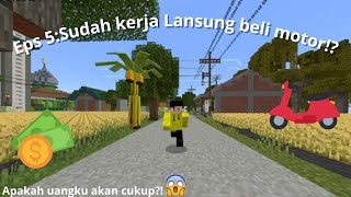 Eps 5Sudah kerja lansung beli Motor Kampung Pak Camat Eps 5 minecraft subscribe perjalanan [upl. by Aes450]