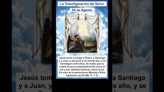 La Transfiguración del Señor latransfiguracion montetabor jesus moisés elias iglesiacatolica [upl. by Esilegna460]