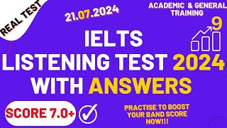 IELTS Listening Practice Test 2024 with Answers  21072024 [upl. by Kreit]