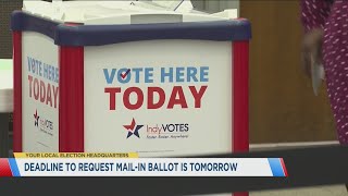 Voters have until 1159 pm Thursday to apply for a mailin ballot [upl. by Anahsohs]