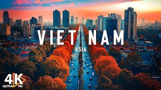 FLYING OVER VIETNAM 4K UHD  Exploring Autumn in the Sshaped Country of Southeast Asia  4K VIDEO [upl. by Gauldin289]