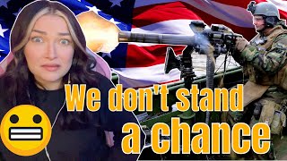 New Zealand Girl Reacts to 5 REASONS THE US MILITARY WILL MAKE YOUDEAD 👀 [upl. by Yehs]