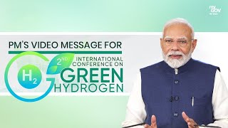 PM Modis remarks during 2nd International Conference on Green Hydrogen [upl. by Anij690]