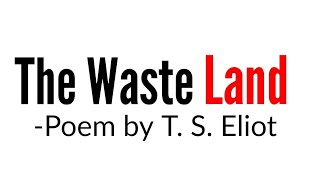 The Waste Land Poem by T S Eliot in Hindi quotThe Burial of the Deadquot [upl. by Allemap]