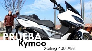 KYMCO Xciting 400i ABS  videoprueba  castellano  2016 [upl. by Roht]