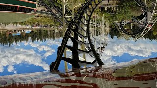 Corkscrew Front Row POV  Silverwood Theme Park 2022 [upl. by Anival762]