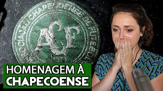 GRINGA RUSSA REAGINDO TRAGÉDIA CHAPECOENSE  O DIA QUE O MUNDO CHOROU  REACT [upl. by Remliw]