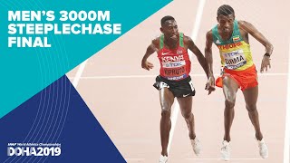 Mens 3000m Steeplechase Final  World Athletics Championships Doha 2019 [upl. by Annahsed]