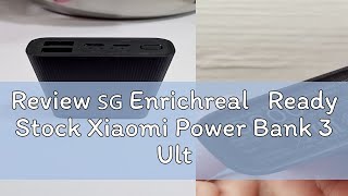 Review 🇸🇬 Enrichreal Ready Stock Xiaomi Power Bank 3 Ultra Compact 10000mAh Fast Charging Power [upl. by Bronny]