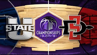 MWMadness Highlights 1 Utah State vs 5 San Diego State Men’s Basketball 3152024 [upl. by Heyward310]