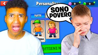 SI FINGE POVERO per avere SKIN SPECIALI GRATIS😭🎁MA LO SCOPRO E Stumble Guys [upl. by Essile]