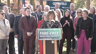 Governor Healey Announces Funding for Fare Free Regional Transportation Service [upl. by Acissehc179]