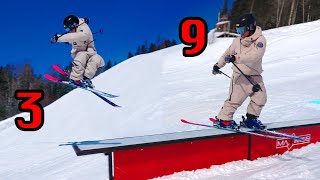 10 First Tricks To Learn on Skis [upl. by Kciregor]