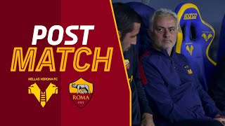 quotSono molto felicequot  JOSÉ MOURINHO AL TERMINE DI VERONAROMA [upl. by Amanda749]