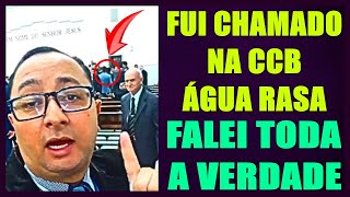 Fui chamado na CCB Agua Rasa  Falei na cara deles que é uma SEITA [upl. by Eniwtna]