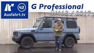 2017 MercedesBenz G 350d Professional W463 Fahrbericht der Probefahrt Test Review [upl. by Lewendal]