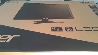 Unboxing du moniteur pour PC Acer G246HL O [upl. by Constantina]