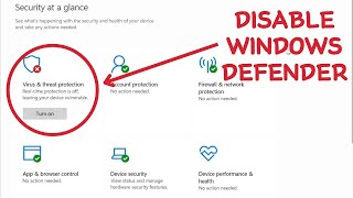 How to Disable Windows Defender in Windows 1011  TURN THIS OFF [upl. by Atnoed]