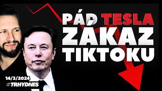 Pád Tesla  Zákaz TikToku  SampP500 Súce na Korekciu TRHYDNES [upl. by Anyk]