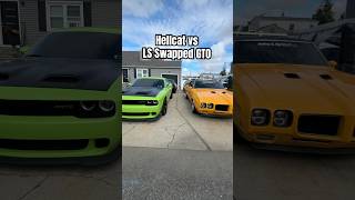 Hellcat vs LS Swapped GTO [upl. by Zalucki]