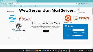 Jaringan SOHO Web Server dan Mail Server  Ubuntu Server  Zimbra  ZorinOS  Apache2 andndre [upl. by Karlens]