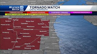 Wisconsin severe weather and possible tornadoes [upl. by Sinnal]