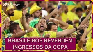 Brasileiros REVENDEM ingressos da COPA por até R 36 mil [upl. by Siberson220]