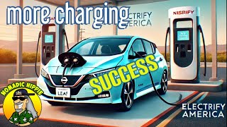 “Testing the CCS1 to CHAdeMO Adapter at Electrify America  Nissan LEAF Charging Review” [upl. by Atirhs]