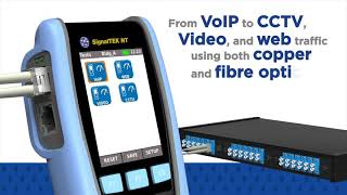SignalTEK NT Copper and Fibre Network Transmission Tester UK [upl. by Elcin]
