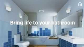 Home Netwerks Bluetooth Bath Fan with LED Light [upl. by Adliw]