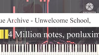 Black Midi Blue Archive  Unwelcome School 4 Million notes ponluxime [upl. by Fagaly]