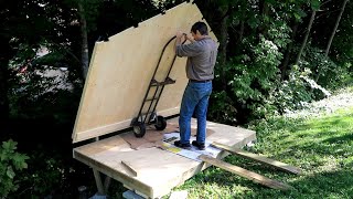 A shed like a plywood box overhanging a slope [upl. by Komara]