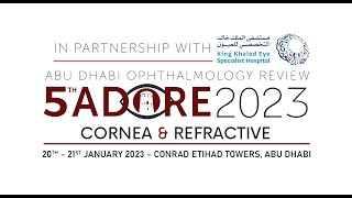 5th ADORE 2023 CORNEA amp REFRACTIVE DAY 1 [upl. by Past]