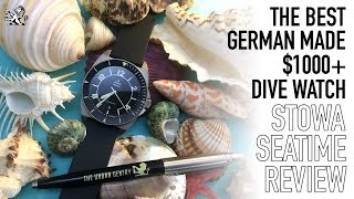 The Best Value German Automatic Dive Watch Under 1500  The Stowa Seatime Black Review [upl. by Eustache352]