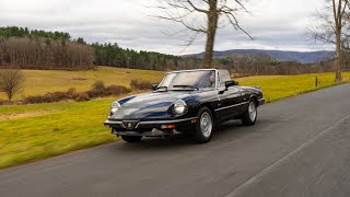 1989 Alfa Romeo Spider Graduate Auction Overview Video [upl. by Aicala]