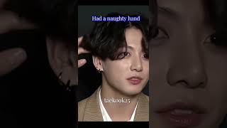 Taehyung stroked Jungkooks chin at the interview taekook vkook [upl. by Idelson52]