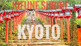 154 Explore Kifune Shrine Kyoto Beautiful Shrine in Autumn Many Restaurants On The Stream [upl. by Mimajneb]