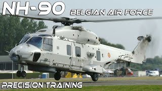 4K UHD NH90 Eurocopter Precision Training Belgian Air Force Koksijde [upl. by Broderic]