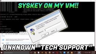 TECH SUPPORT SCAMMER PUT A SYSKEY ON MY COMUPTER [upl. by Gervais]