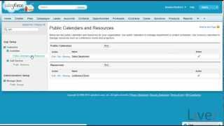 Creating Public and Resource Calendars in Salesforcecom [upl. by Fisch]