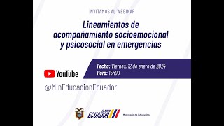 Lineamientos de acompañamiento socioemocional y psicosocial en emergencias [upl. by Dianuj829]