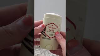 In Hand Review of Old Spice Deodorant for Men Oasis with Vanilla Notes Scent [upl. by Cyma]